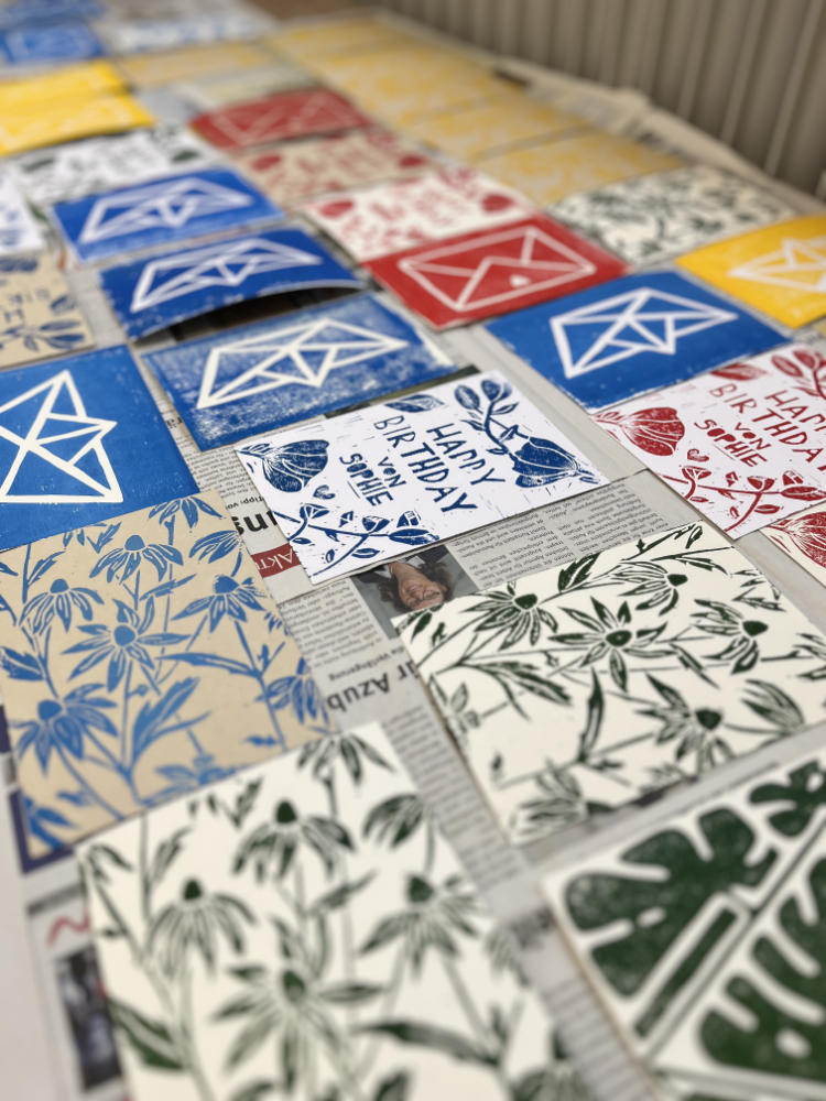 Motivbeispiele-Linoldruck-Pflanzen