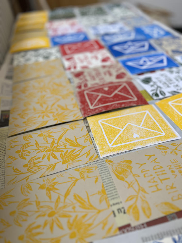 Motivbeispiele-Linoldruck-Post