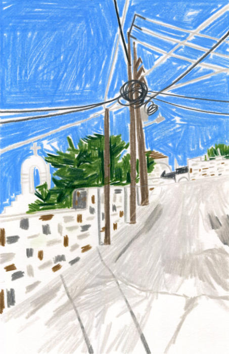 Motivbeispiel-Buntstifte-Strommasten